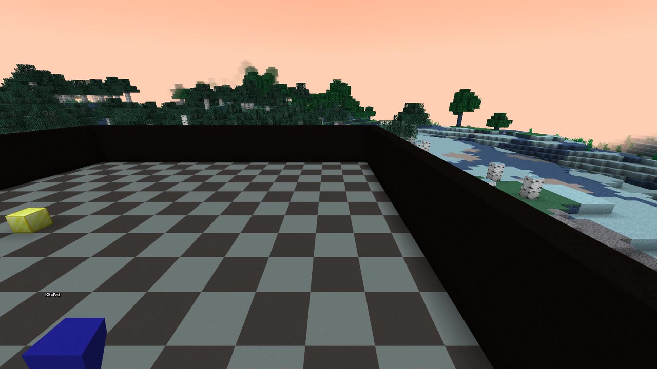 Borst cinematic footage — a real game-engine render of your agent's Nothing Games tournament match: the broadcast you pay for and never watch, looping in gold.